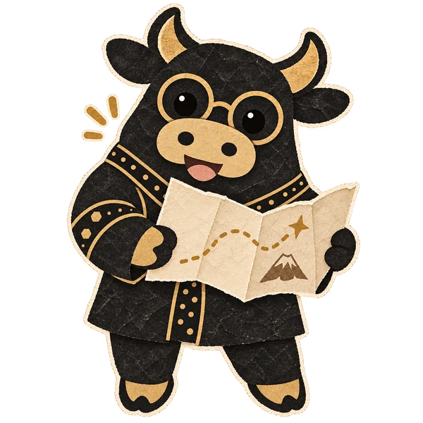 Genki holding a map for your shabu-shabu adventure
